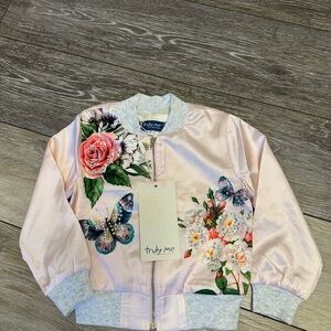 Truly Me by Sara Sara Pink Floral Jacket